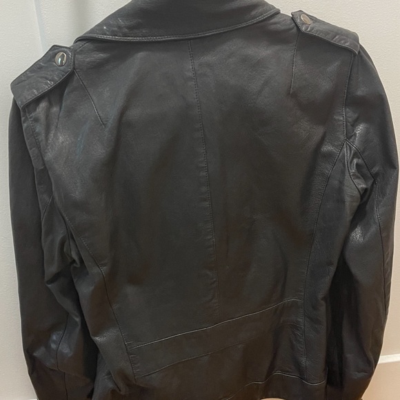 Dolce & Gabbana 100% lambskin leather biker jacket in black - Picture 6 of 9